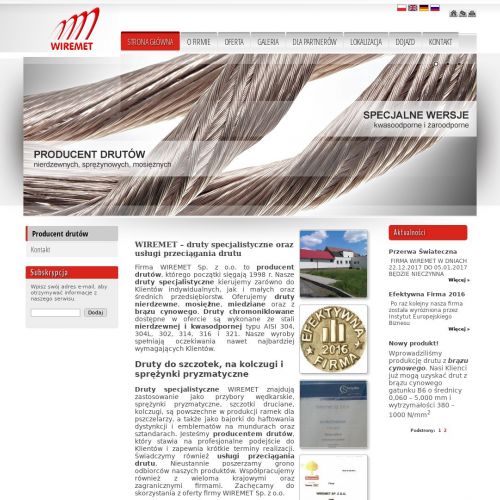 Druty mosiężne - łódź