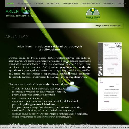 Szklarnia ogrodowa poliwęglan - Wrocław