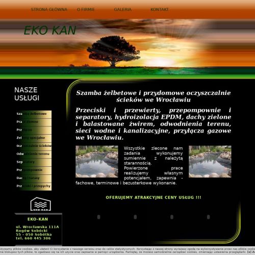 Wrocław - przydomowa oczyszczalnia ścieków