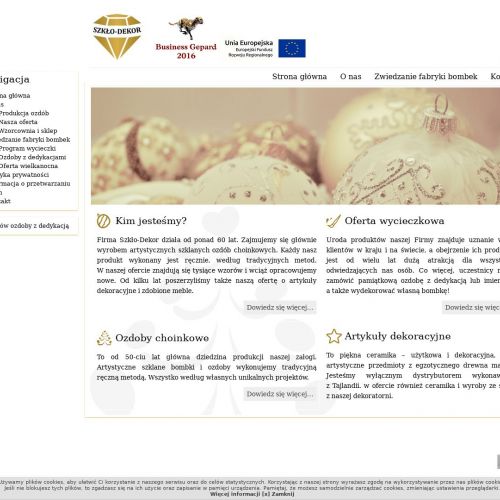 Warszawa - szklane bombki choinkowe