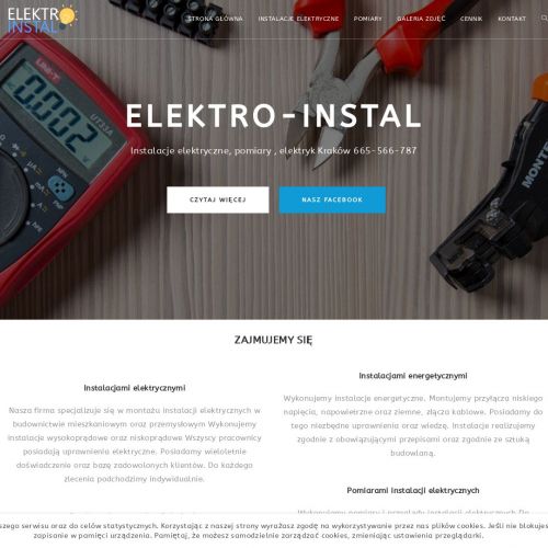 Przyłącze elektryczne na czas budowy w Krakowie