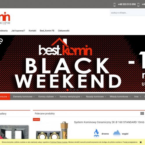 Nasady kominowe stałe