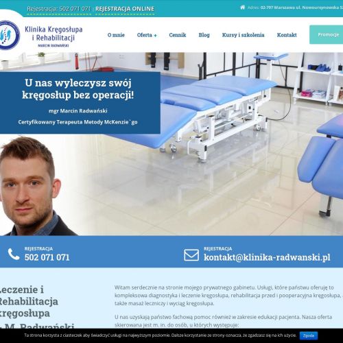 Kurs masażu kręgosłupa kabaty