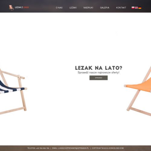 Leżak drewniany na zamówienie - Kraków