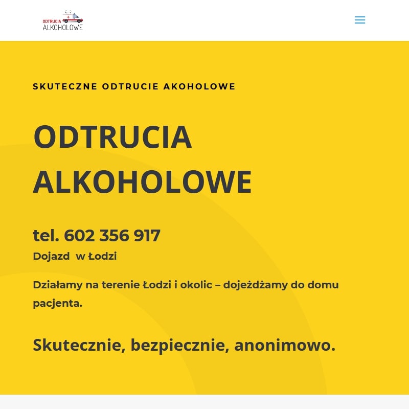 Pabianice - odtruwanie poalkoholowe łódź