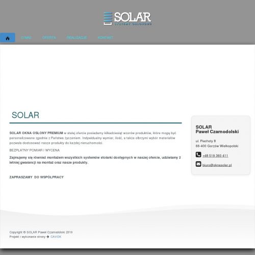 Świebodzin - rolety zewnętrzne tarasowe