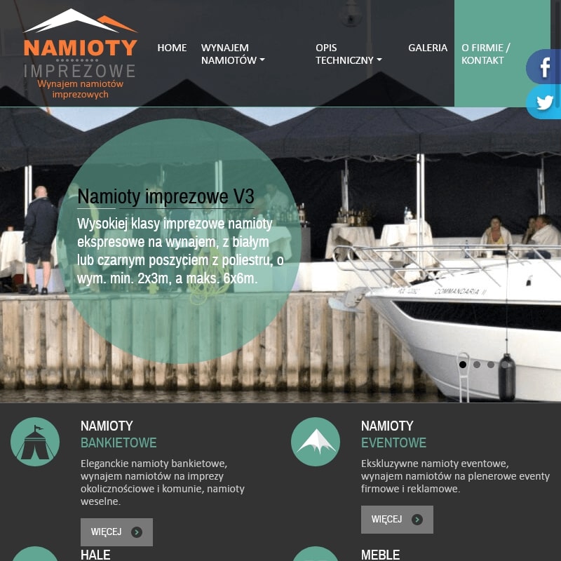 Warszawa - namioty weselne z podłogą wynajem