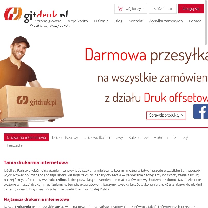 Drukarnia internetowa wizytówki