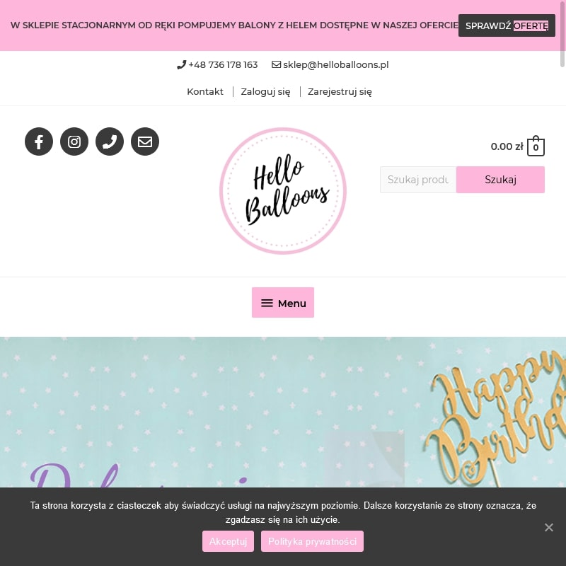 Balony z helem poznań wilda