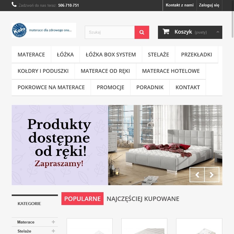 Koło - materac talalay