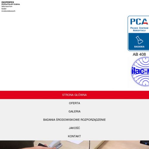 Szczecin - pomiar zapylenia na stanowisku pracy