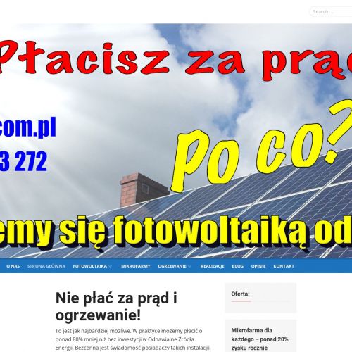 Instalacje fotowoltaiczne pomorskie w Wejherowie