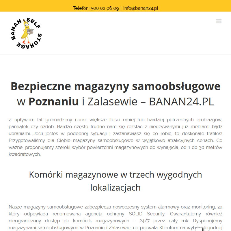 Małe magazyny samoobsługowe w Poznaniu