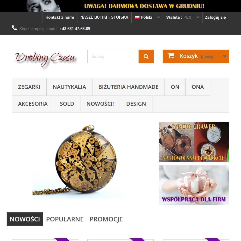 Warszawa - zegarek z grawerem