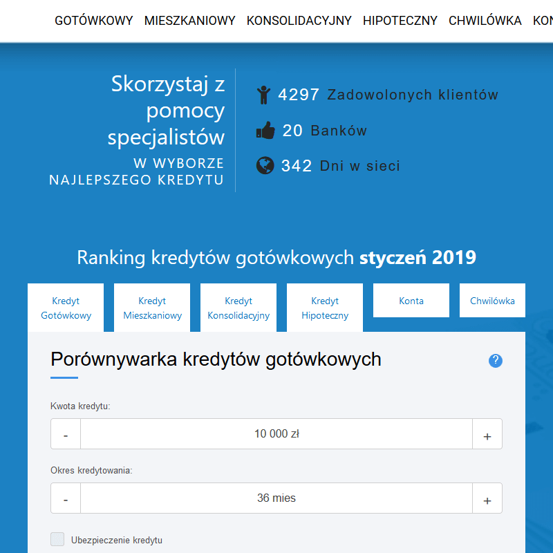 Porównywarka pożyczek hipotecznych