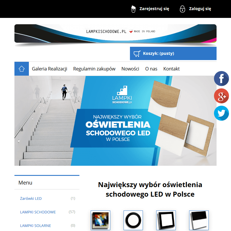Kraków - lampki schodowe sklep internetowy