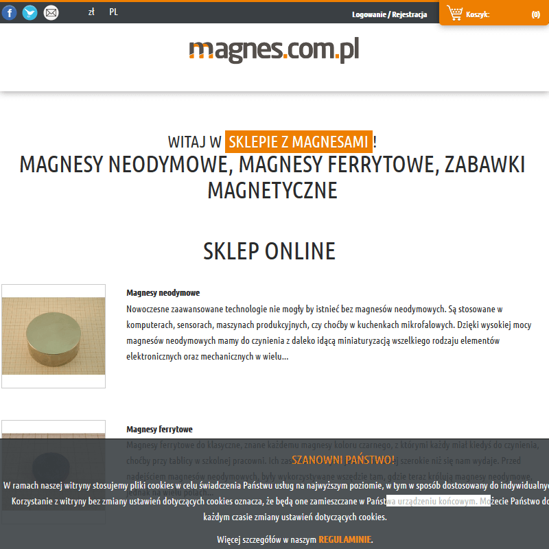 Duże magnesy neodymowe - Poznań