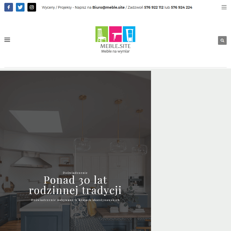 Projekty mebli kuchennych - Kraków