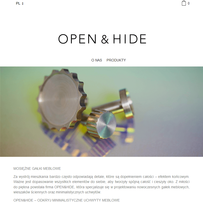 Mosiężny wieszak na ścianę