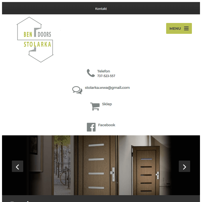 Nowoczesne drzwi do domu w Warszawie